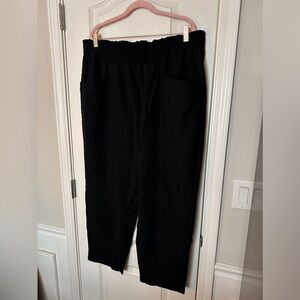 A New Day Ruffled Elastic Waist Black Pants Size XXL